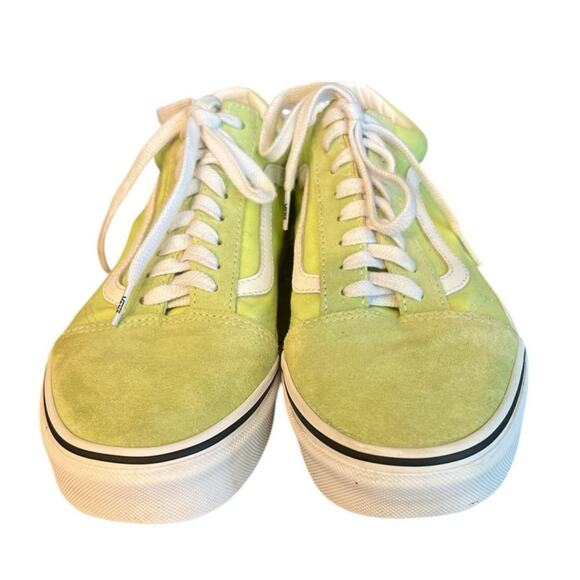 VANS Old Skool Neon Green Lace Up Shoe Men Size 9 Women Size 10.5 - Picture 2 of 6